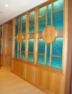 Inlayed Glass Wall